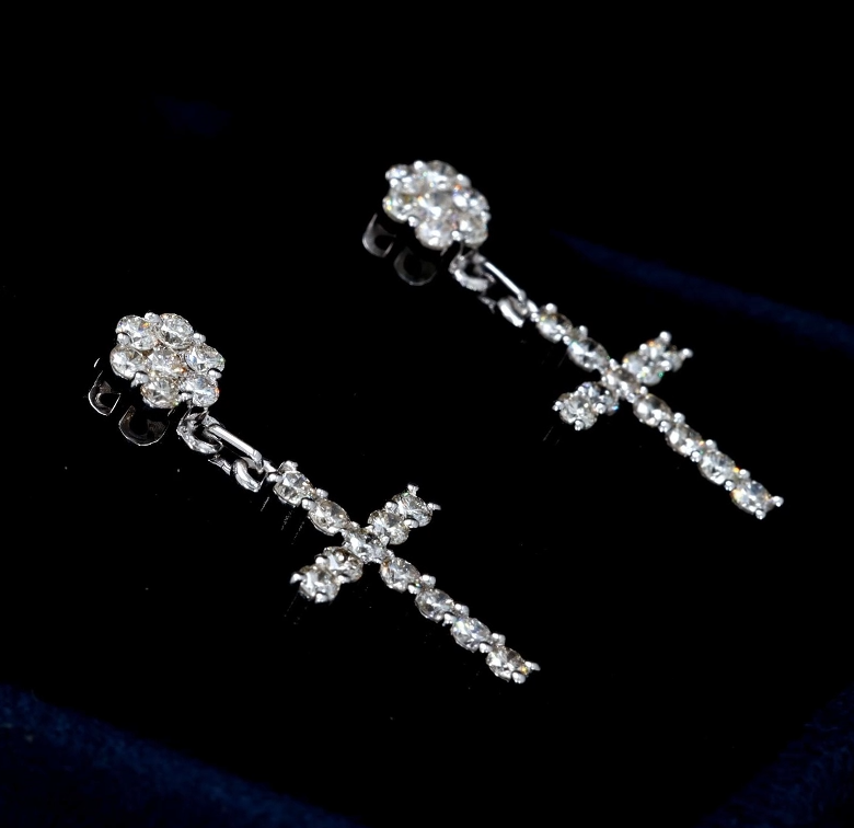 Cross Dazzle Earrings