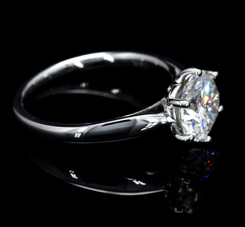 Radiant Round Solitaire Ring