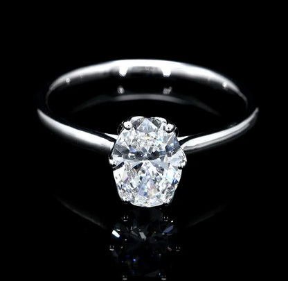 Pure Oval Solitaire Ring