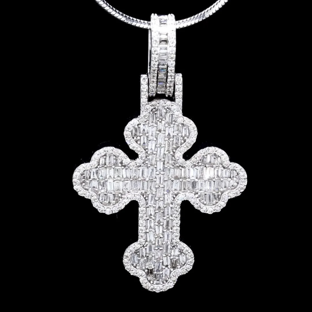 Gleaming Faith Cross Pendant