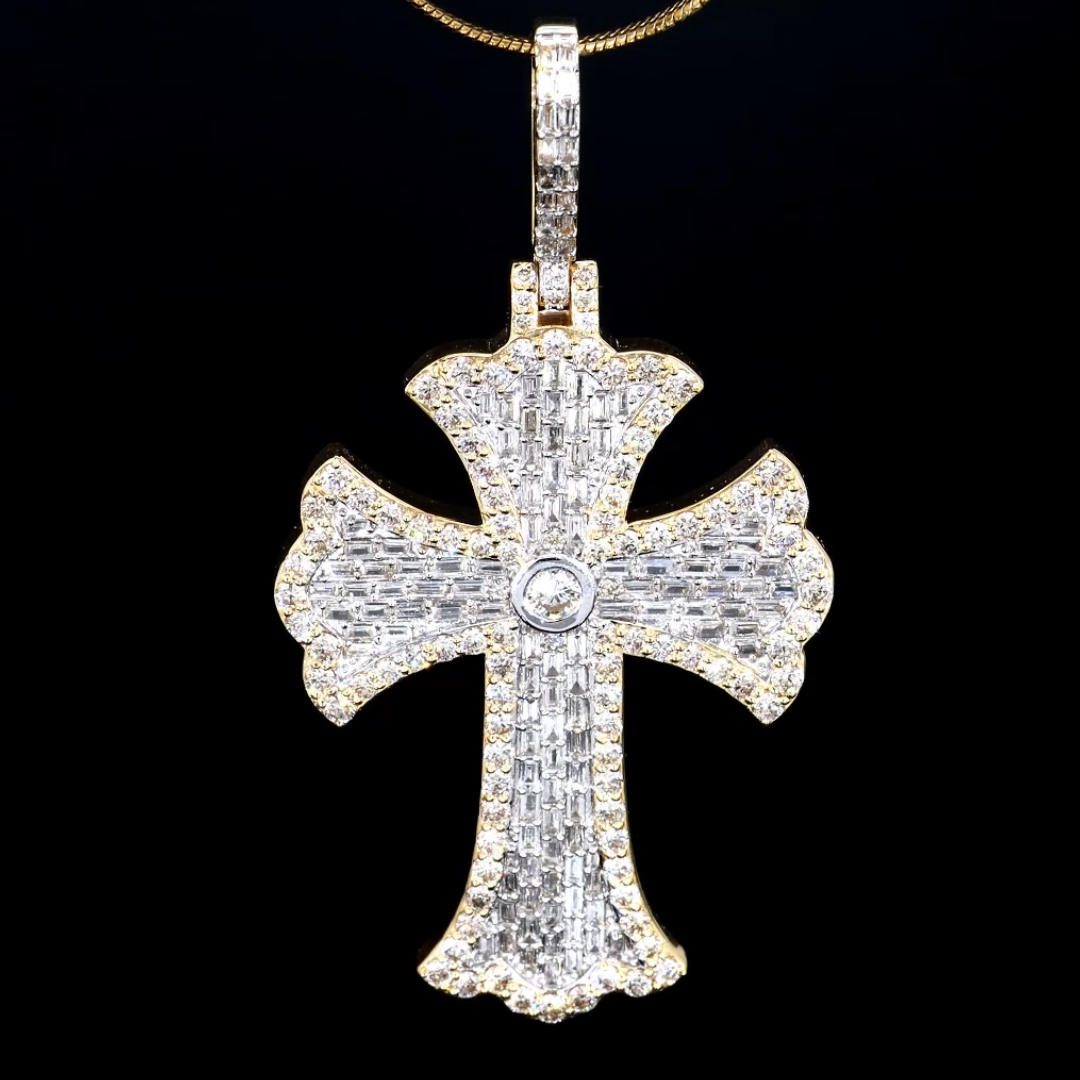 Deco Cross Pendant