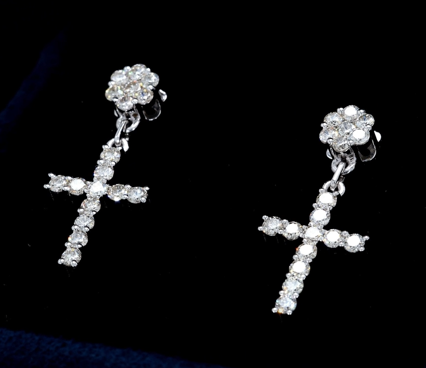 Cross Dazzle Earrings