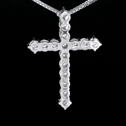 Spark Cross Diamond Pendant