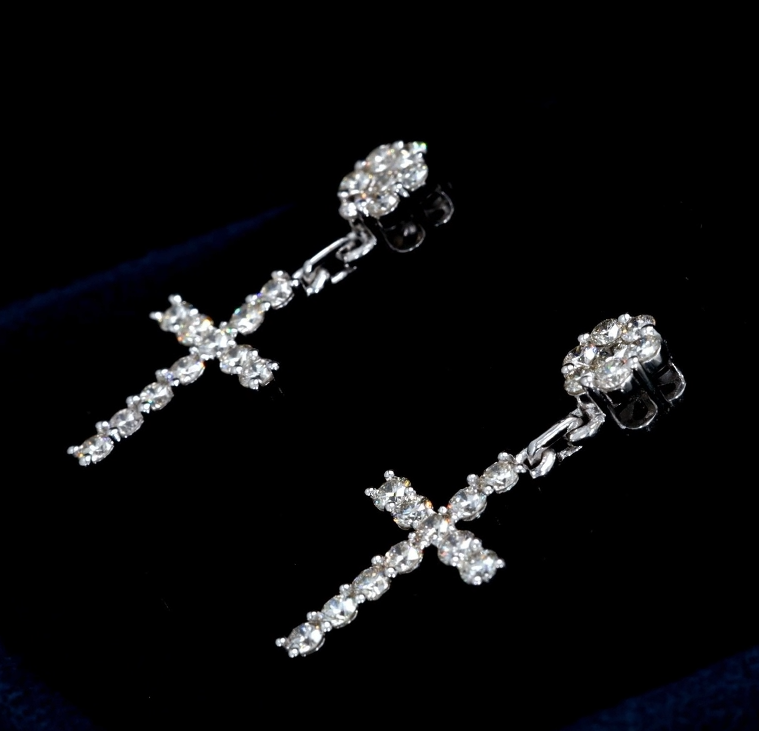 Cross Dazzle Earrings