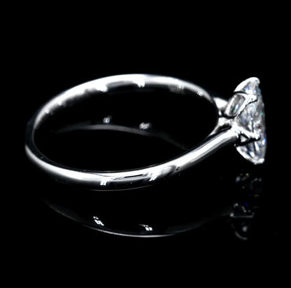 Pure Oval Solitaire Ring