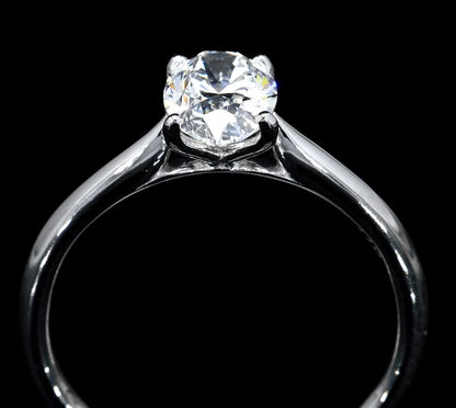 Slim Oval Solitaire Ring