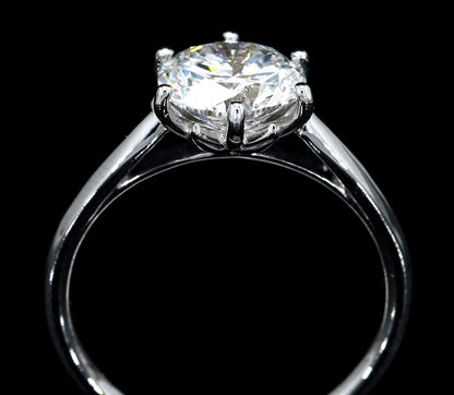 Radiant Round Solitaire Ring