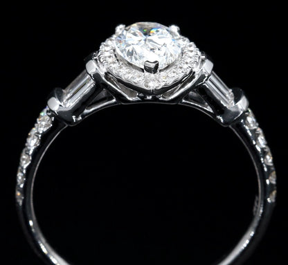 Pear Halo Ring