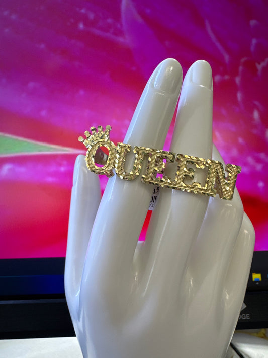 Two finger QUEEN ring