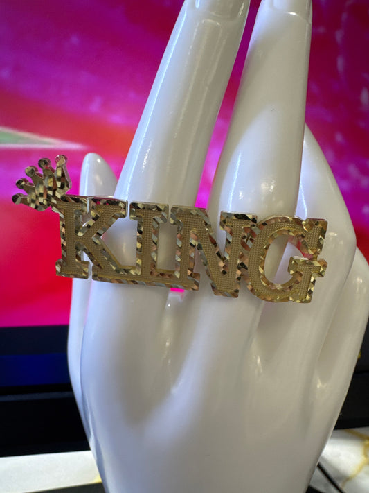 Two finger KING ring