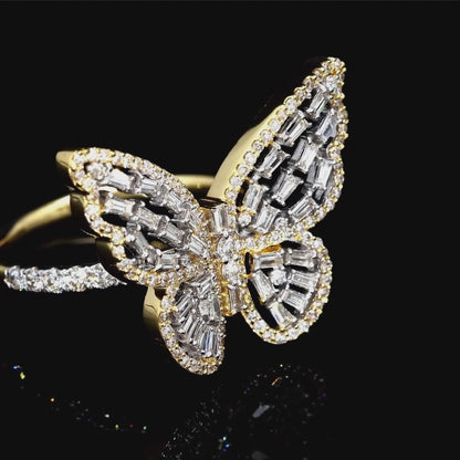 Golden Butterfly Ring