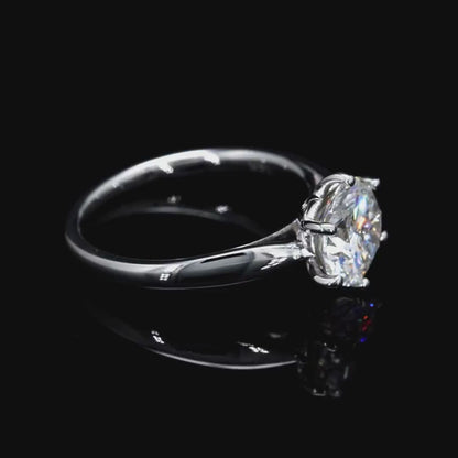 Radiant Round Solitaire Ring